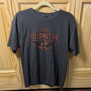 Yellowstone National Park Dark Gray Graphic Tee